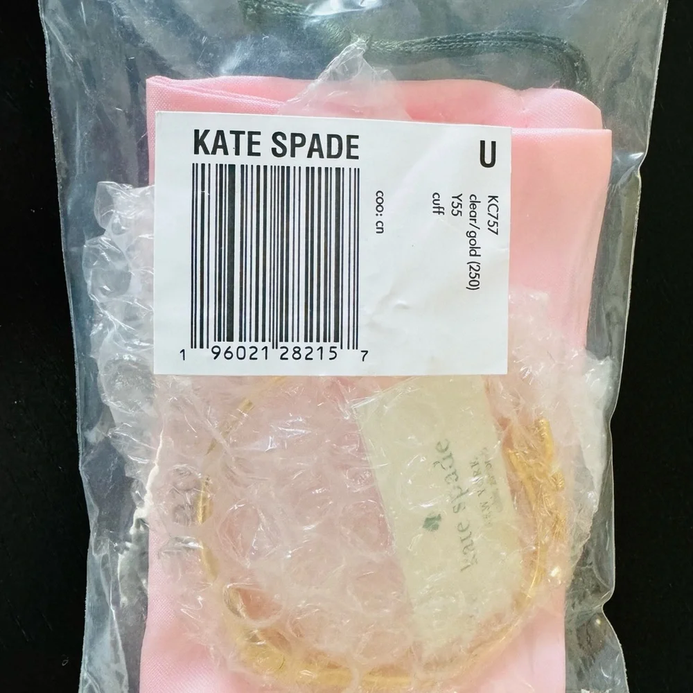 Kate Spade Gold Social Butterfly Open Hinge Cuff - Picture 5 of 5